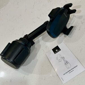 Maracas Universal Black Car Cup Holder Phone Mount